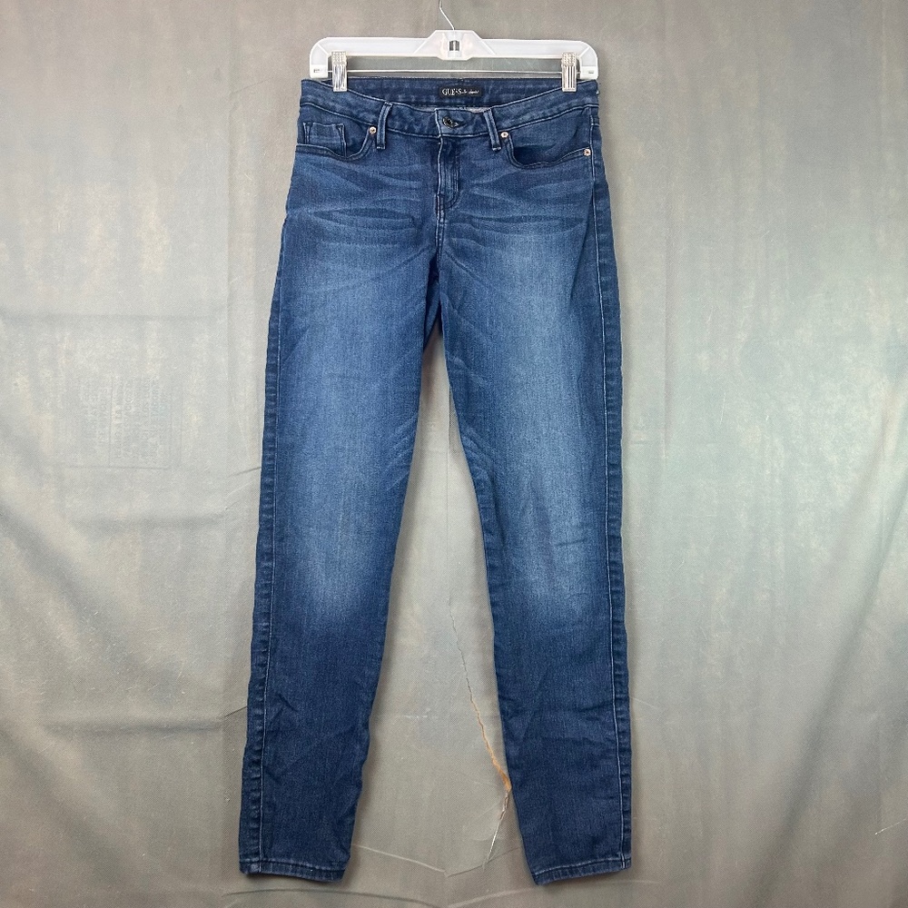 GUESS Women's Skinny Jeans Stretch Slim Fit Logo Button Pockets 28x30